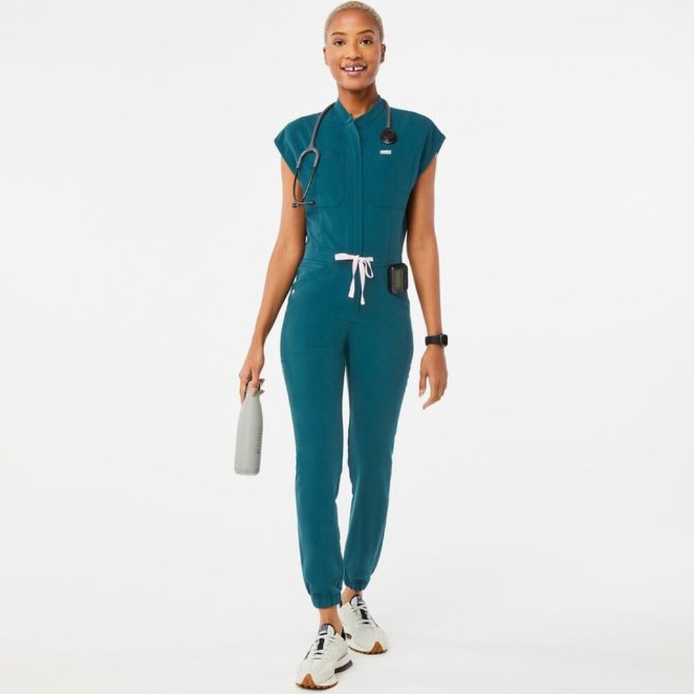 Figs Scrubs - Caribbean Blue Set